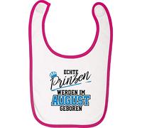Bavoir de bébé vrai prince peuvent im August geboren - rose, One Size