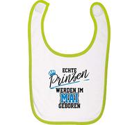 Bavoir de bébé vrai prince peuvent im Mai geboren - citron vert, One Size