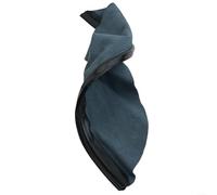 Bavoir de casque de soudage enveloppant en cuir pour protection du cou - Écharpe ignifuge pour éclaboussures et étincelles, bouclier thermique, noir, coupe standard (écharpe en cuir)
