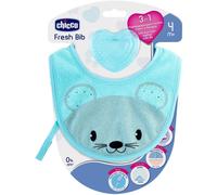 Chicco Bavoir de dentition Fresh – Bleu – 4+ mois – 1 unité