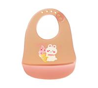 Bavoir de poche en silicone, bavoirs d'allaitement | Bavoirs en silicone imperméables avec classeur d'aliments réglables | Bavoirs pour nourrir le bébé avec des animaux, bav, B, Fare riferimento alla