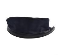 Bavoir de protection pour casque de soudage en cuir et tissu, amovible avec clips, protection complète contre les étincelles et la chaleur, convient à la plupart des casques de soudage, noir (tissu