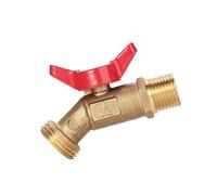 Bavoir de tuyau en laiton massif anti-fuite 1,3 cm d'entrée et connecteur de sortie de 1,9 cm pour systèmes d'irrigation