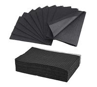 Bavoir Dentaire Jetable, Unihuby 50pcs Bavoirs Jetable Table Tatouage Bavoir Dentaire Noir Bavoirs Papier Dentaire Bavoirs de Tatouage