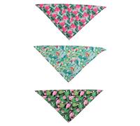 Bavoir D'été Animaux 3pcs en Polyester, Bandana Triangle