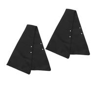 Bavoir Écharpe Adulte Réversible 2 Pièces en Polyester pour Repas | Double Couche, Bord Large Anti-fuites, Noir, pour Personnes Âgées et Besoins de Réadaptation Assistée