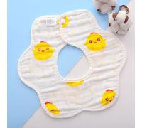 Bavoir En Coton À Six Couches Pour Bébé,Serviette De Salive,Prévention Des Renversements De Lait,Nouveau-Né,Mâle Et Femelle,Printemps Et Automne - Type Yellow Chicken-27 28