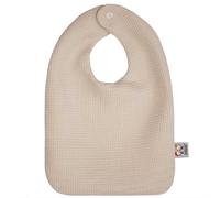 Bavoir en coton nid d'abeille beige dès