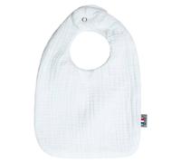 Bavoir en gaze de coton jeanne blanc