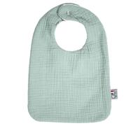 Bavoir en gaze de coton jeanne vert de