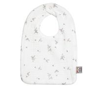 Bavoir en gaze de coton melody melody, blanc imprimé minimali TU