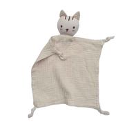 Bavoir En Mousseline De Coton Doux Pour Bébé,Poupée Chat En Peluche,Serviette Apaisante Pour,Couverture De Sécurité,Serviette De Câlin Pour Bébé - Type Khaki