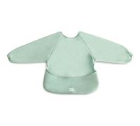 mushie Bavoir Manches Longues Bébé | Tablier Bébé pour Manger Imperméable | Ajustement Réglable pour 6-24 Mois | Couleur: Roman Green
