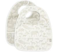 Lot de 2 bavoirs plastifiés Animals Olive Green