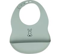 Bavoir en silicone à poche vert sauge