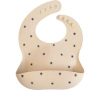 Bavoir en silicone - Black Daisy