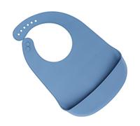 Bavoir en silicone pour adulte - Doux et confortable - Imperméable - Pour manger - Bleu, Bavoir personnes âgées silicone, imperméable en silicon pour adulte et personne âgée