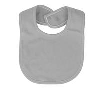 Bavoir en Tissu pour bébé en Coton Doux Double Couche Facile à Porter Lavable en Machine avec Fermeture à Pression pour Manger en Bas âge (GRAY)