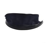 Bavoir enveloppant en cuir pour casque de soudage - Écharpe résistante au feu pour éclaboussures et étincelles, bouclier thermique, noir, coupe standard (écharpe en tissu)