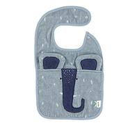 bavoir Mrs. Elephant44 x 26 cm coton biologique bleu