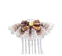 Bavoir for Animaux de Compagnie, Ruban à Carreaux Rose, nœud Papillon for Chien, Organza, Gaze de Coton, Collier for Chien, Accessoires for Chat, Produits spéciaux for Chaton (Color : Yellow, Size :