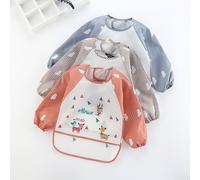 Bavoir Imperméable À Manches Longues Pour Bébé, Tablier Rayé Anti-Port, Robe Inversée, Auto-Alimentation