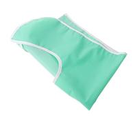 Bavoir Imperméable Adulte Grand Format en PVC Léger pour Repas | Fermeture Latérale à Pression, Col Réglable, Usage à Domicile, Couleur Vert Clair