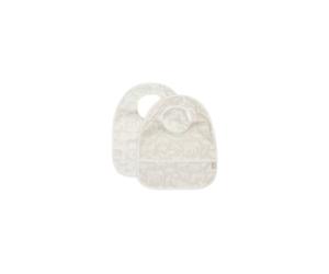 Bavoir imperméable animals nougat (2pcs)