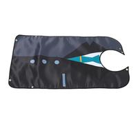 Bavoir Imperméable pour Adulte, Polyester, Protection Repas | Grand Format 86x46x0,5cm, Fermeture par Boutons au Cou, Usage Hôpital et Aide Alimentaire