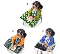 Bavoir Imperméable Pour Bébé, Couverture De Table À Manger Intégrée Anti-Salissure, Robe De Chaise Haute Pour Nouveau-Né, Tablier Auto-Alimentation Pour Nourrissons En Bas Âge, 1 Pièce