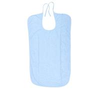 Bavoir Imperméable pour Personnes âgées, Serviette de Repas pour Adultes | Tablier de Table | Protection des Vêtements | L'heure du Repas | pour les Personnes âgées(L-Bleu clair)