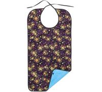 Bavoir Léger pour Adultes Noir Imperméable, en Polyester et Résistant | Protège-vêtements Lavable, Usage Hôpital et Aidants, Adapté aux Étudiants, en Convalescence