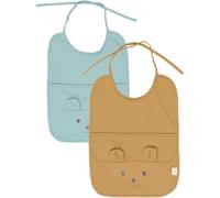 Bavoir long bÃ©bÃ© Fabelab Bear (x2) Marron TU