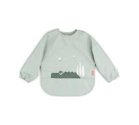 Done by Deer Bavoir à manches Croco Vert – Poche, déperlant, ajustable – TU