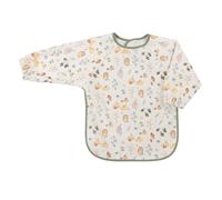 Bavoir manches longues enduite souple imprimé animaux de la forêt multicolore 77x44cm Multicolore