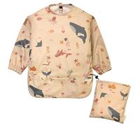 Bavoir Manches Longues Lautoki + Sac Étanche | Sans BPA | BLW | Tablier Imperméable 12-36 Mois