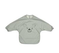 Bavoir manches longues Merle Mr Bear Dove Blue