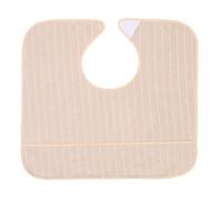 Bavoir pour Adulte Imperméable Grand Format Tpu Polyester Senior | Réutilisable, Anti Huile, Protège les Vêtements au Repas, pour Personnes Alitées, Couleur Kaki