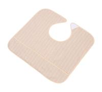 Bavoir pour Adulte Lavable Grand, Tpu Polyester, Repas, Khaki | Protège-vêtements Réutilisable et Imperméable, Nettoyage Facile, pour Personnes Âgées et Convalescents