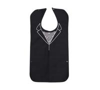 Bavoir pour Adultes en Polyester, Tablier Discret Poche Anti-fuite | Conception Pliable, Bretelles Larges Réglables, Grosse Surface Courbe, pour Repas à L’hôpital