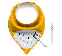 Bavoir pour bébé - Bandana en forme de triangle avec attache pour sucette