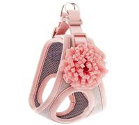 Bavoir pour chien avec fleur rose sur la poitrine modèle BELLA Ferribiella