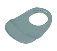 Bavoir pour Tout-petits, Safe Silicone Bavoir en Silicone Réglable au Lave-vaisselle pour bébé (Vert)