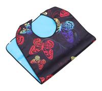 Bavoir Repas Adultes, Imperméable, Lavable, Anti-huile Noir | Satin et PU Polyester, Entretien Facile, Usage au Moment des Repas, pour Personnes Âgées