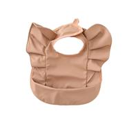 Bavoir réutilisable anti-déversement, tablier d ' alimentation à manches ailées, réglable, simple, nettoyage par essuyage, pour les de 6 mois à 3 ans, de rot pliable et portable