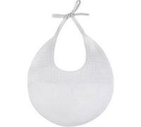 Bavoir rond nid d'abeille à broder 21 x 22 cm Bleu, blanc ou rose(...) - 001 Blanc 001 Blanc G