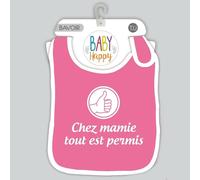 Bavoir Rose - Chez Mamie Tout Est Permis