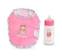 Bavoir rose et biberon magique pour grand poupon 36/42 cm multicolore TU