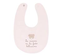 Bavoir rose Nanan « Maman m'a rendue belle »