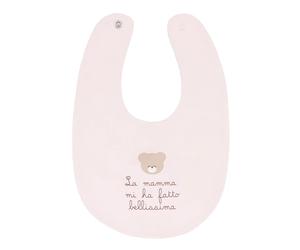 Bavoir rose Nanan « Maman m'a rendue belle »